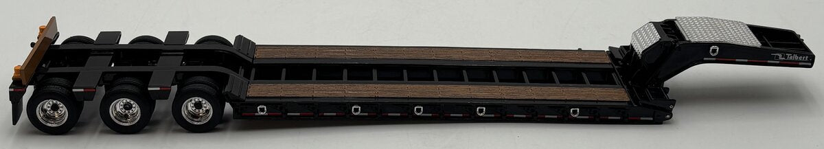 First Gear 1:50 Black 3 Axle Lowboy Diecast LN