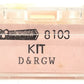 Roundhouse 8103 N Denver & Rio Grande Western Thrall Coal Gondola #56998 LN/Box