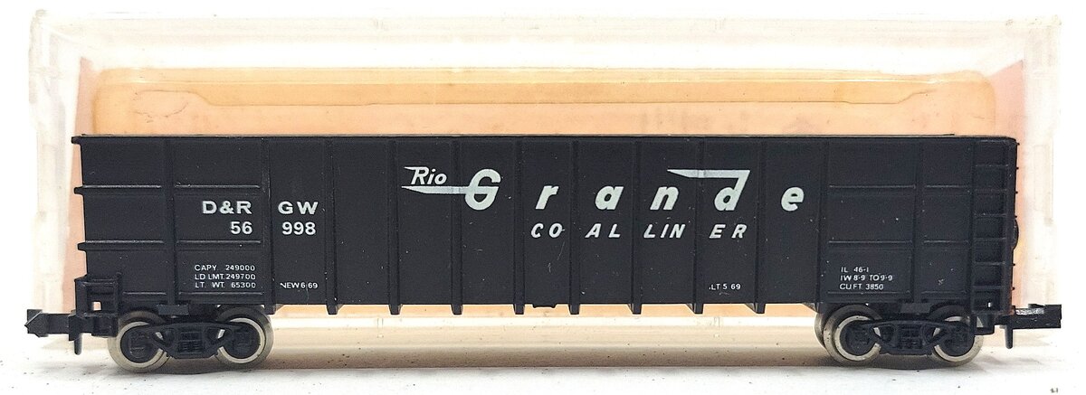 Roundhouse 8103 N Denver & Rio Grande Western Thrall Coal Gondola #56998 LN/Box