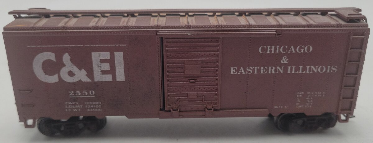 Athearn 10112 HO Scale C&EI 40' Box Car #2550 EX/Box