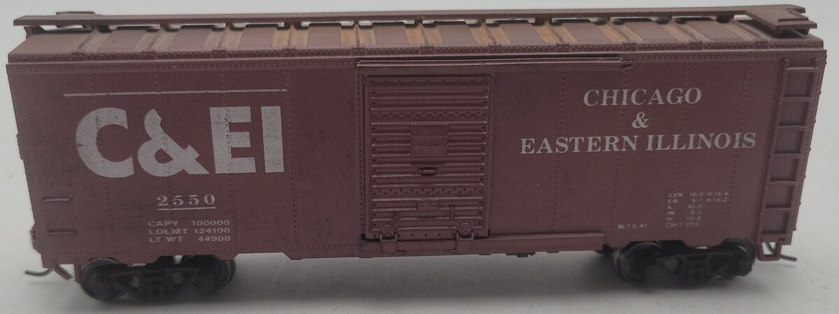 Athearn 10112 HO Scale C&EI 40' Box Car #2550 EX/Box