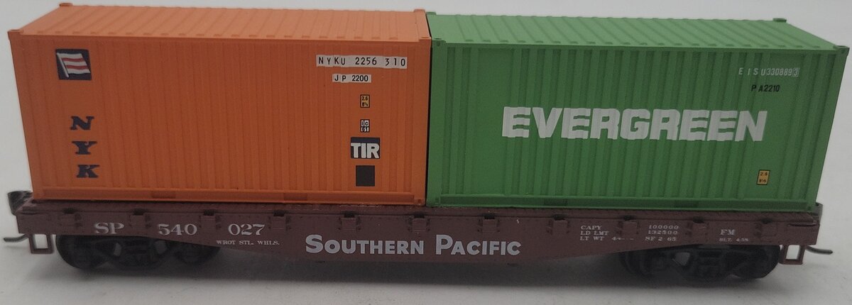 Athearn HO Scale Southern Pacific Flatcar w/ Container Load #54027 EX