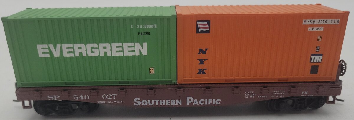 Athearn HO Scale Southern Pacific Flatcar w/ Container Load #54027 EX