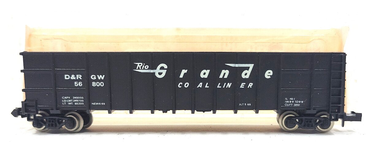 Roundhouse 8103 N Denver & Rio Grande Western Thrall Coal Gondola #56800 LN/Box