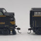 Athearn G1519 HO Western Maryland F-7A/B Phase 2 Diesel Locomotive Set #236/407 NIB