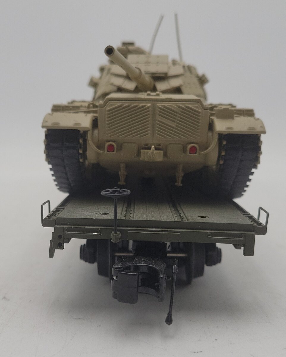 MTH 20-92286B O Gauge U.S. Army 60' Flat Car w/(2) M60 Tanks EX/Box