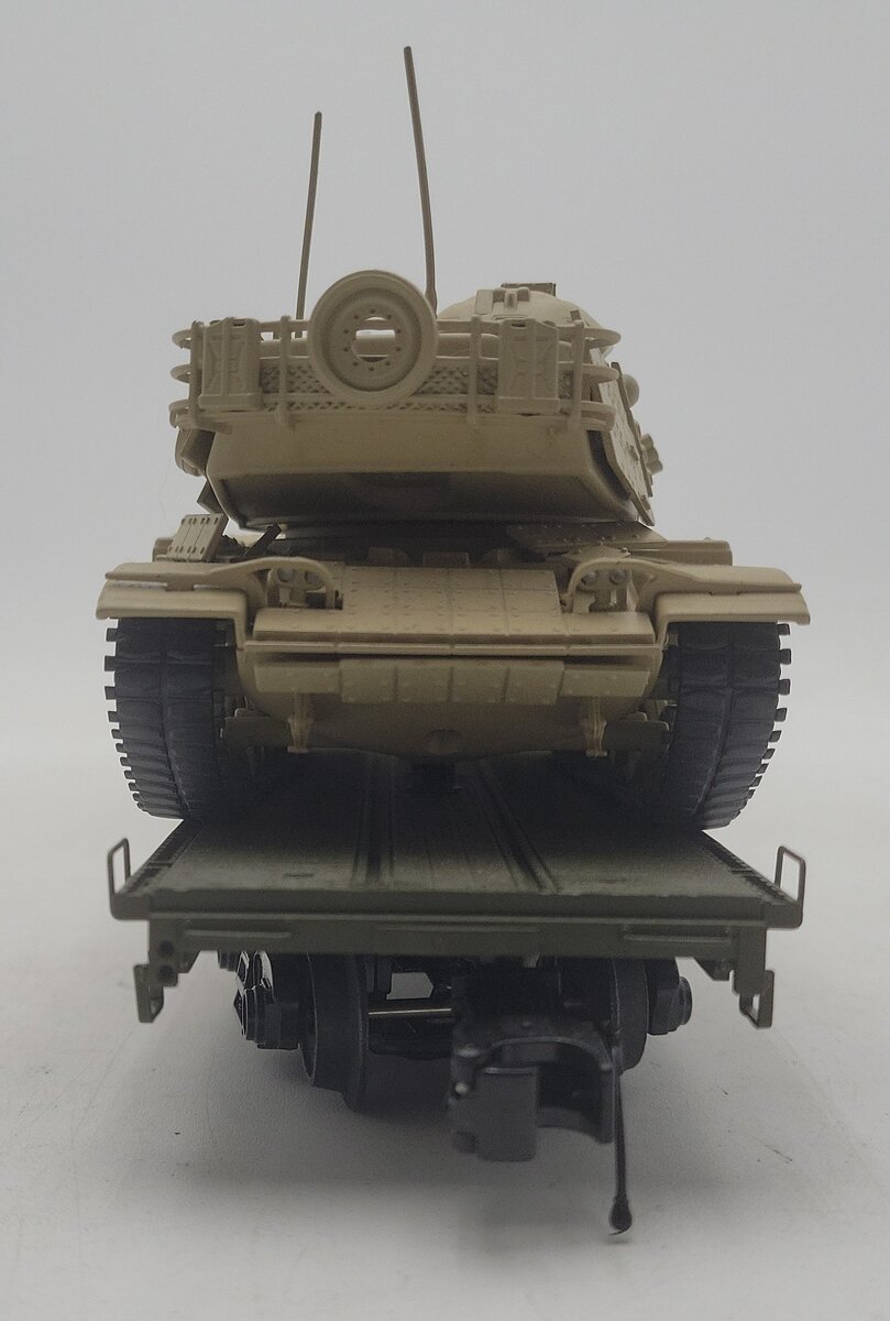 MTH 20-92286B O Gauge U.S. Army 60' Flat Car w/(2) M60 Tanks EX/Box