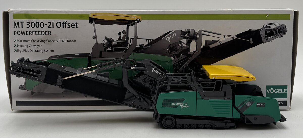 NZG 8401 1:50 Vögele MT 3000-2I Offset Paver with Power Feeder EX/Box