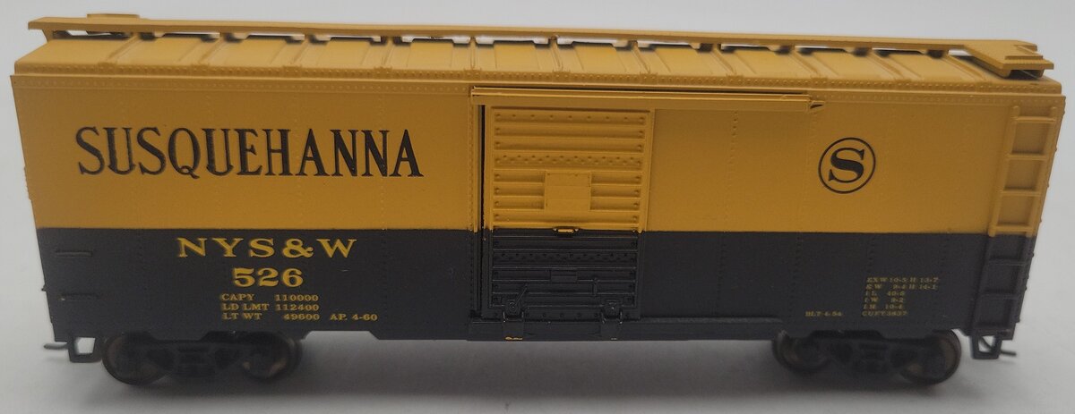Athearn 1200 HO Scale Susquehanna NYS&W Boxcar #526 EX
