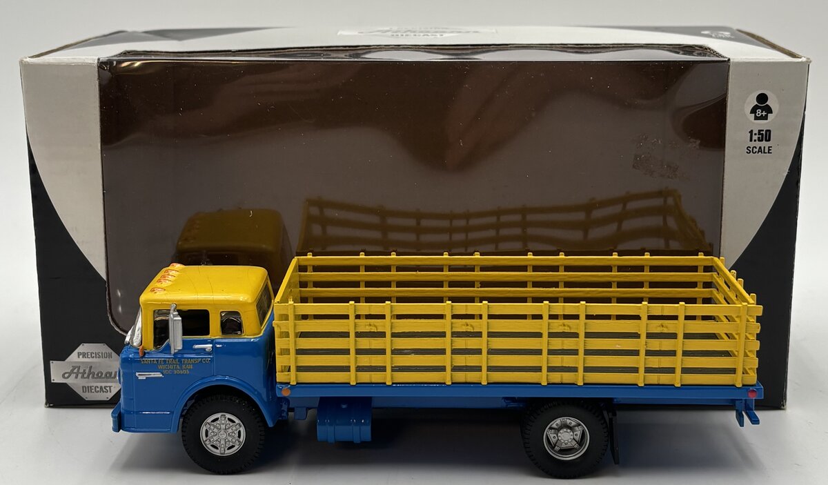 Athearn 90918 1:50 Blue/Yellow Conrail Ford C Series Stakebed Truck EX/Box