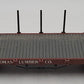 Bachmann 95627 Ely-Thomas Flatcar with Stakes & Wood Load