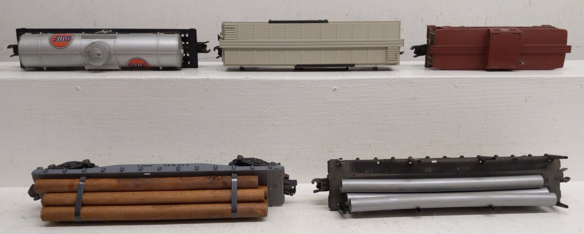 American Flyer S Gauge Vintage Freight Cars #930,983,5016,24537,4259 [5] VG