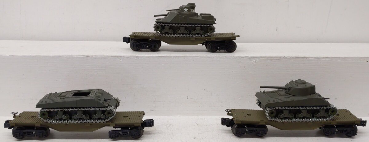 Lionel O Gauge Assorted Custom Flatcars With Military Loads [3]