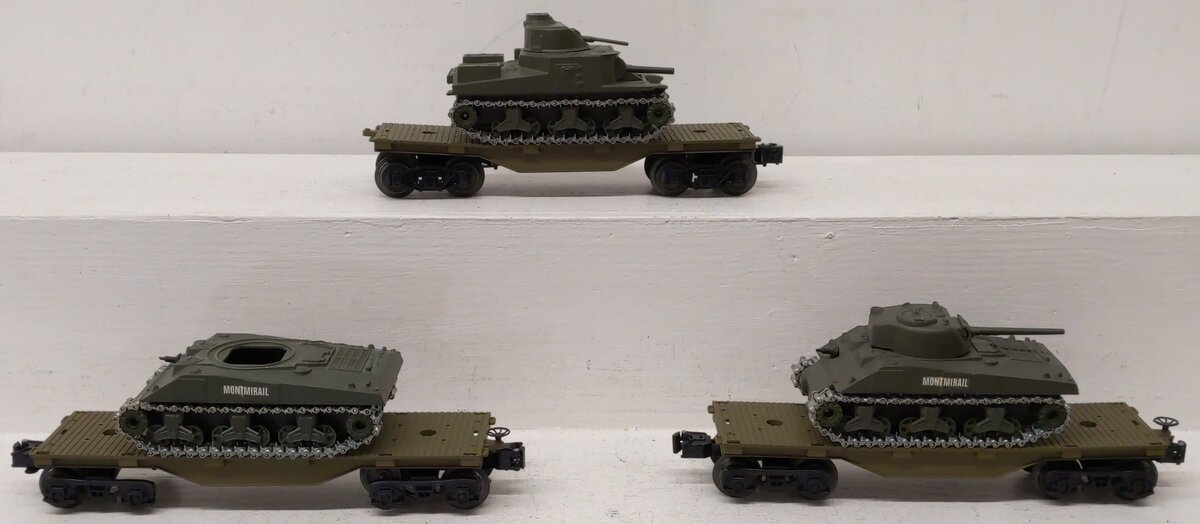 Lionel O Gauge Assorted Custom Flatcars With Military Loads [3]