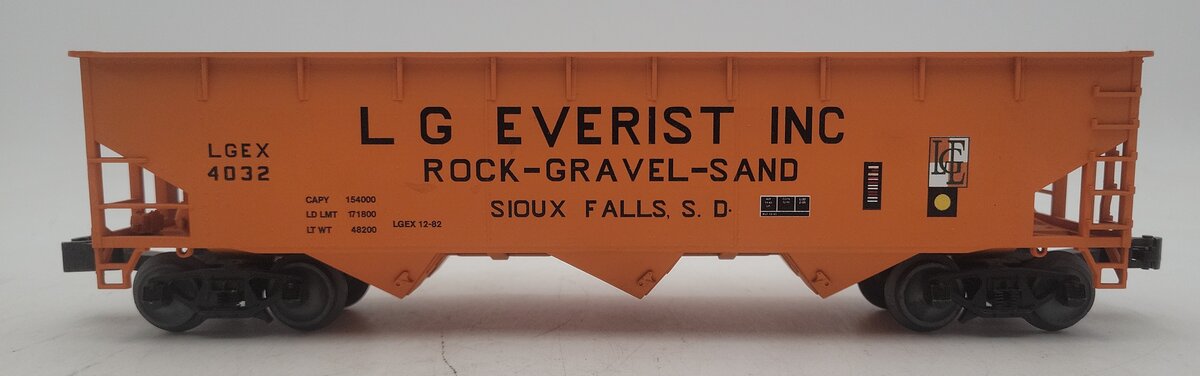 Lionel 3-18152 O Gauge LG Everist AAR Offset 3 Bay Hopper #4032 EX/Box