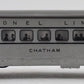 Lionel 2422 O Vintage Lionel Lines Chatham Lighted Pullman Car #2422 VG/Box