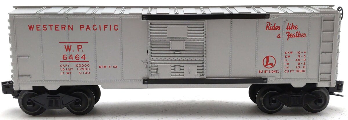 Lionel 6-39300 O Gauge Western Pacific Boxcar #6464 LN