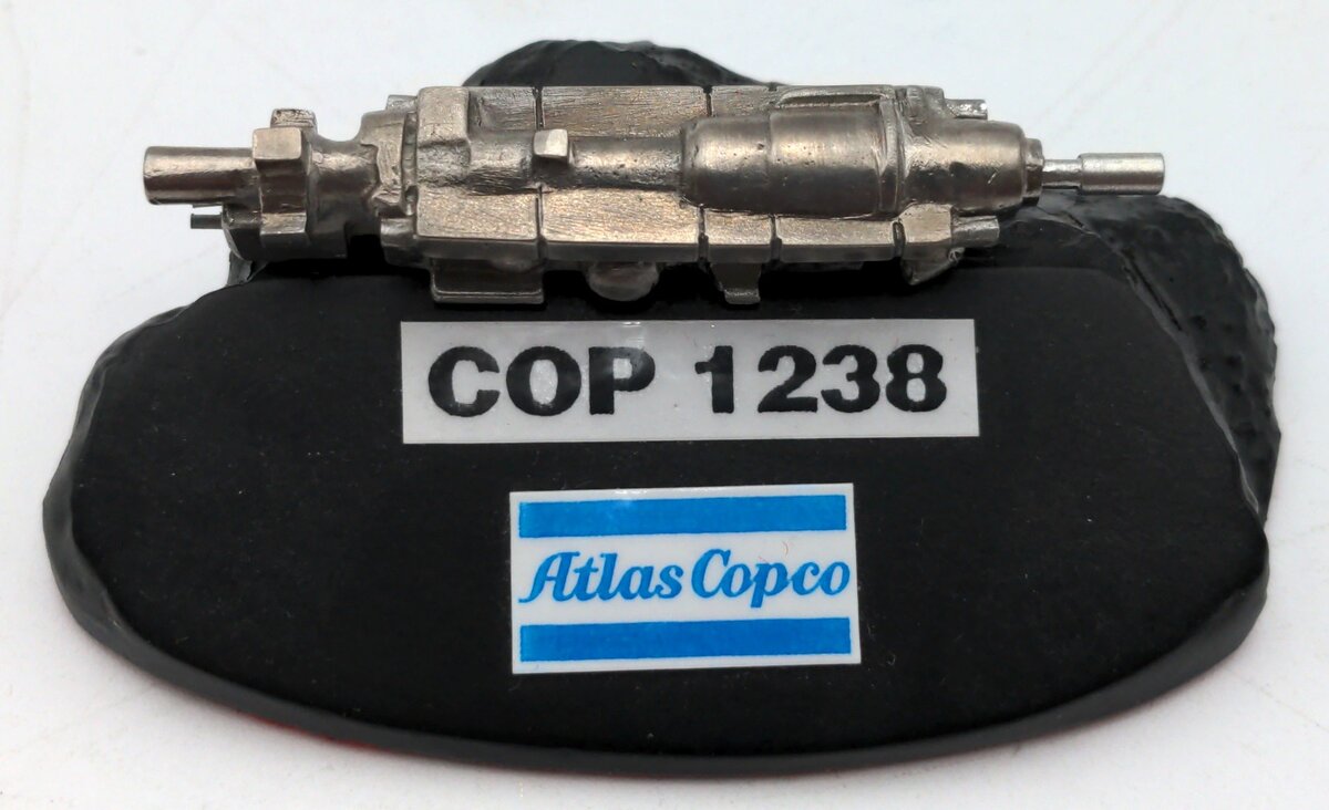 Atlas Copco 1238 1:20 Scale Pewter COP rock drill NEW