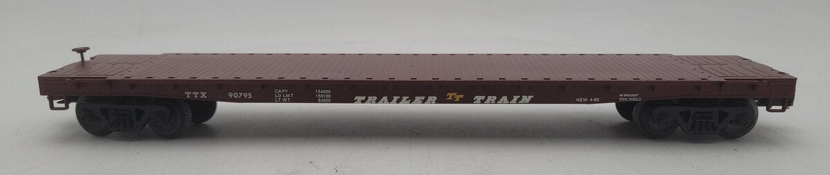 Weaver 4079 TTX Hi Rail 50' Flatcar #90795 (3 Rail) EX/Box