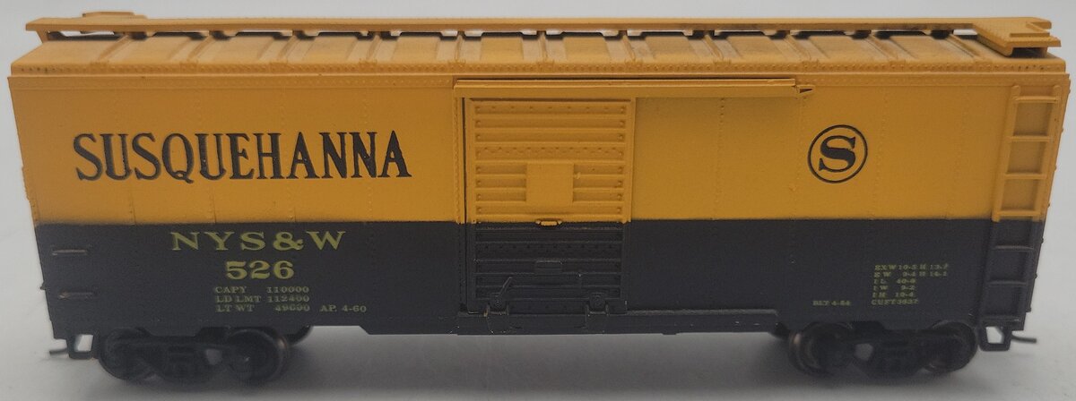 Athearn HO Scale Susquehanna NYS&W Boxcar #526 EX