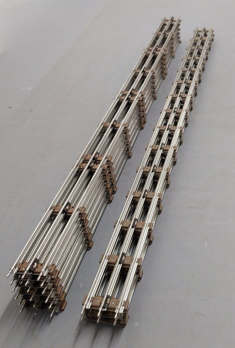 Lionel / K-Line O-27 Assorted Tubular Straight Track Sections [9] EX