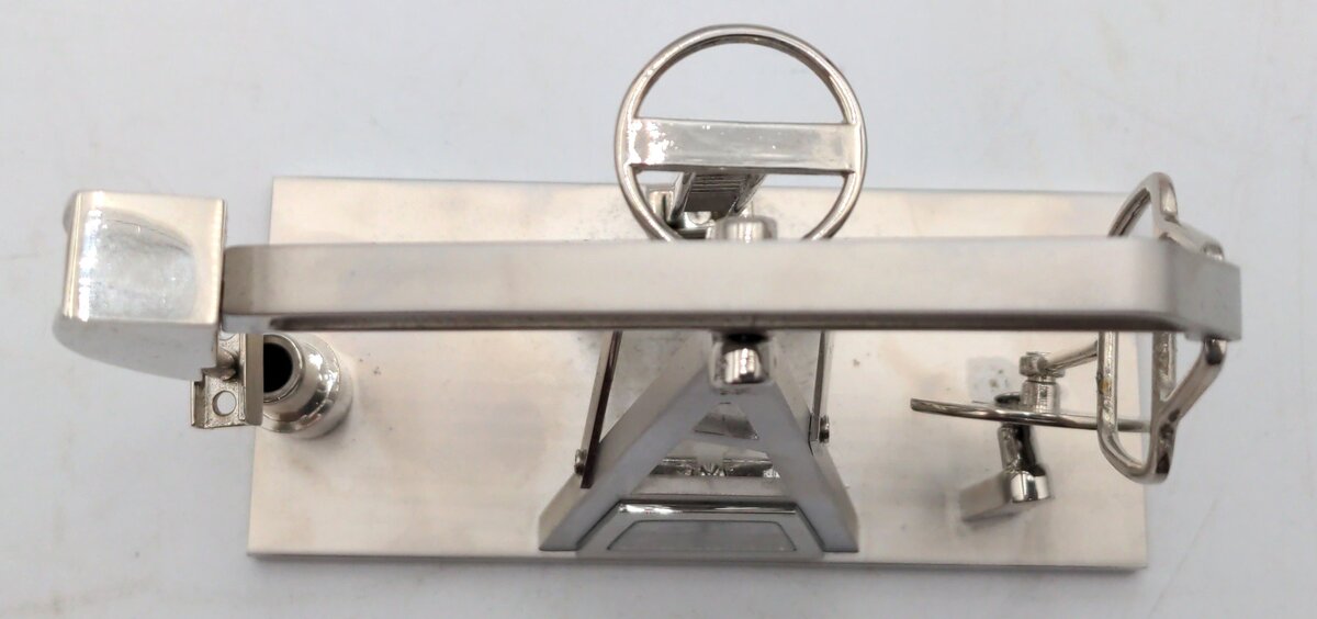 Sanis Enterprises CK275A Silver Pump Jack Clock NIB