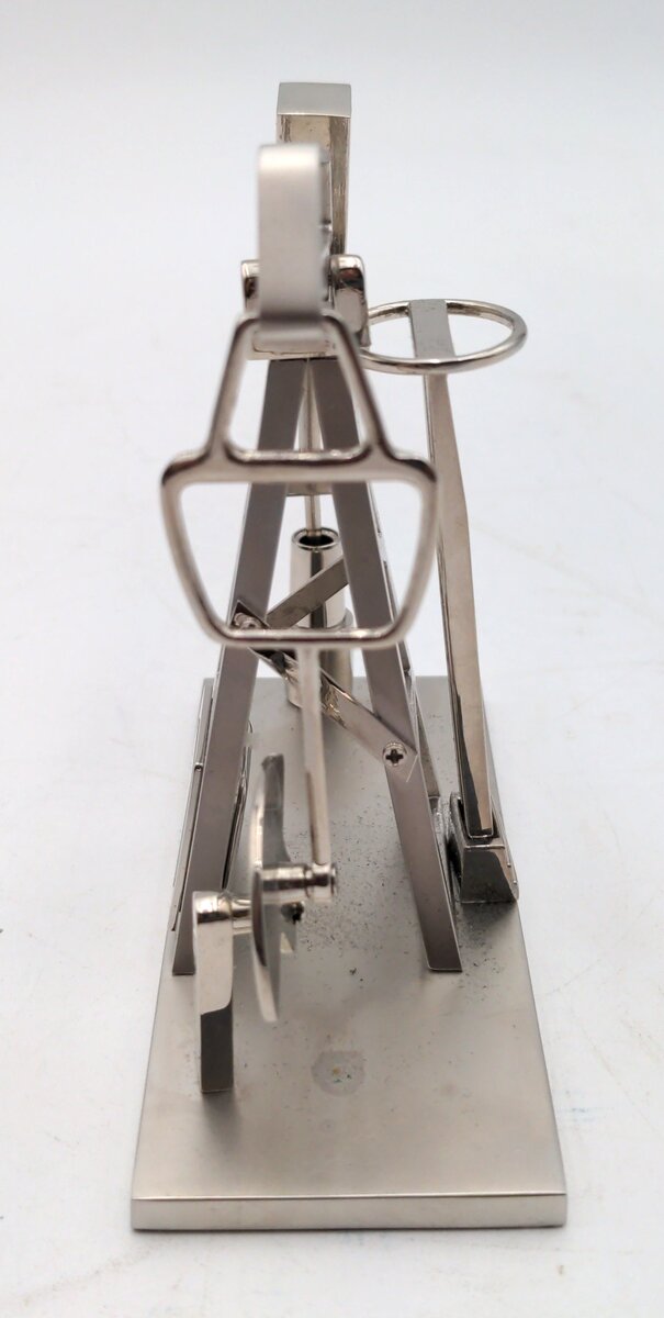 Sanis Enterprises CK275A Silver Pump Jack Clock NIB