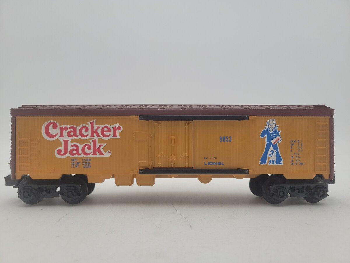 Lionel 6-9853 O Gauge Cracker Jack Billboard Reefer Car (Caramel) EX/Box