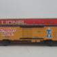 Lionel 6-9853 O Gauge Cracker Jack Billboard Reefer Car (Caramel) EX/Box