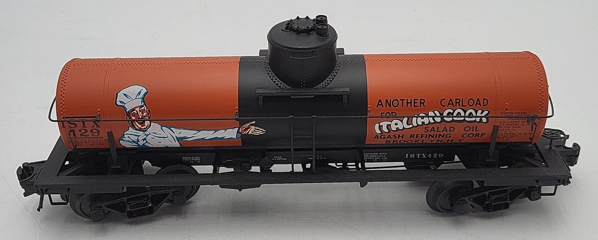 Atlas 8641 O Gauge Italian Cook 8,000 Gallon Tank Car #429 - 3-Rail EX/Box