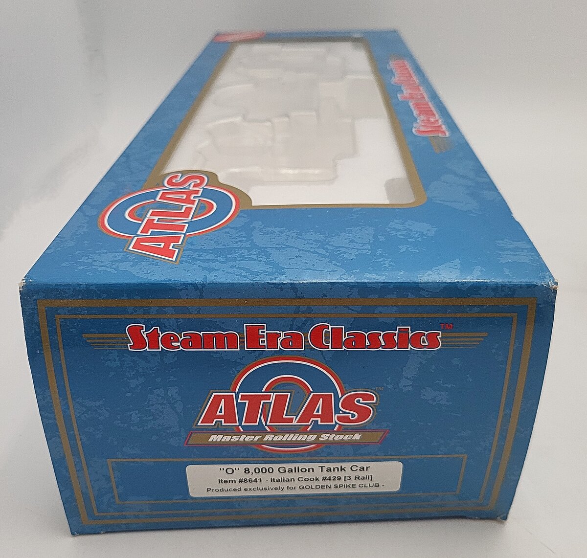 Atlas 8641 O Gauge Italian Cook 8,000 Gallon Tank Car #429 - 3-Rail EX/Box