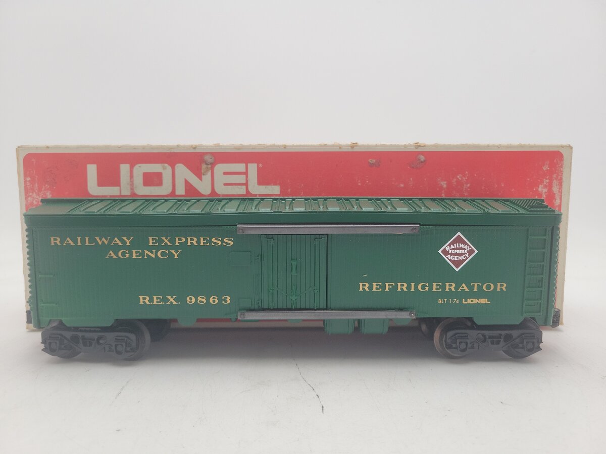 Lionel 6-9863 O Gauge REA Reefer Car #9863 VG/Box
