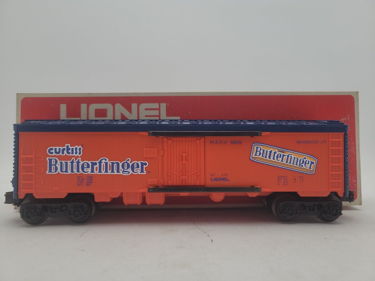 Lionel 6-9858 O Gauge Butterfinger Billboard Reefer Car VG/Box