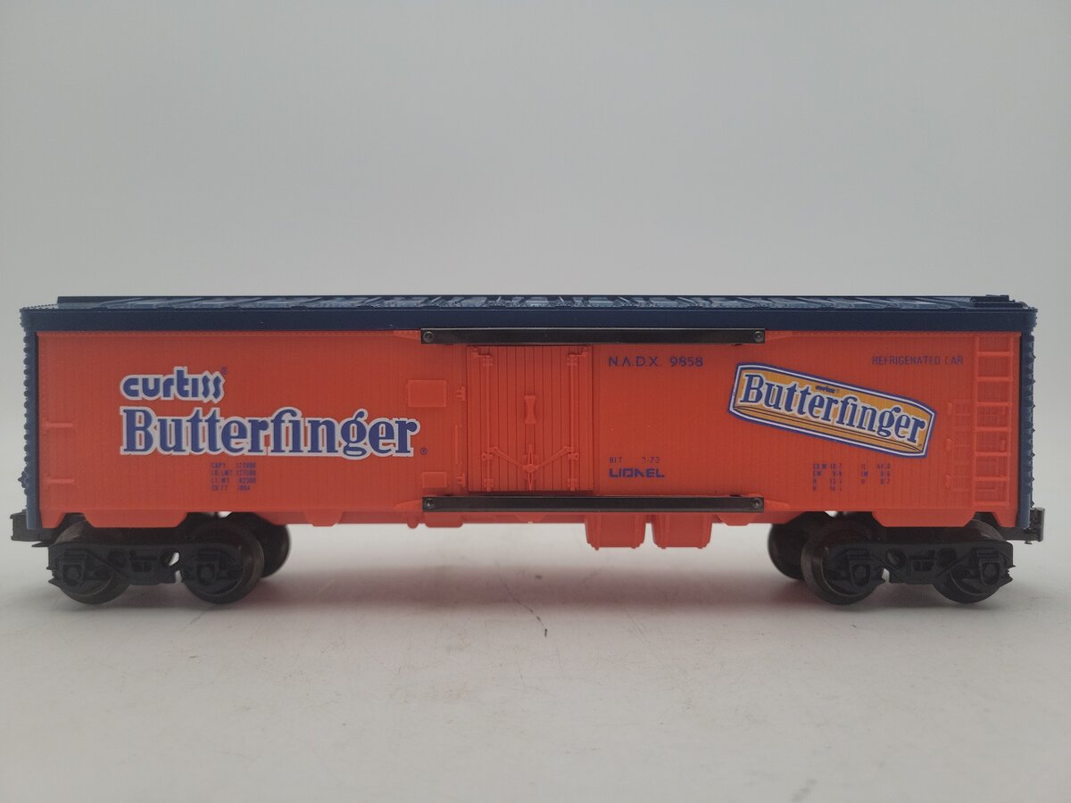 Lionel 6-9858 O Gauge Butterfinger Billboard Reefer Car VG/Box