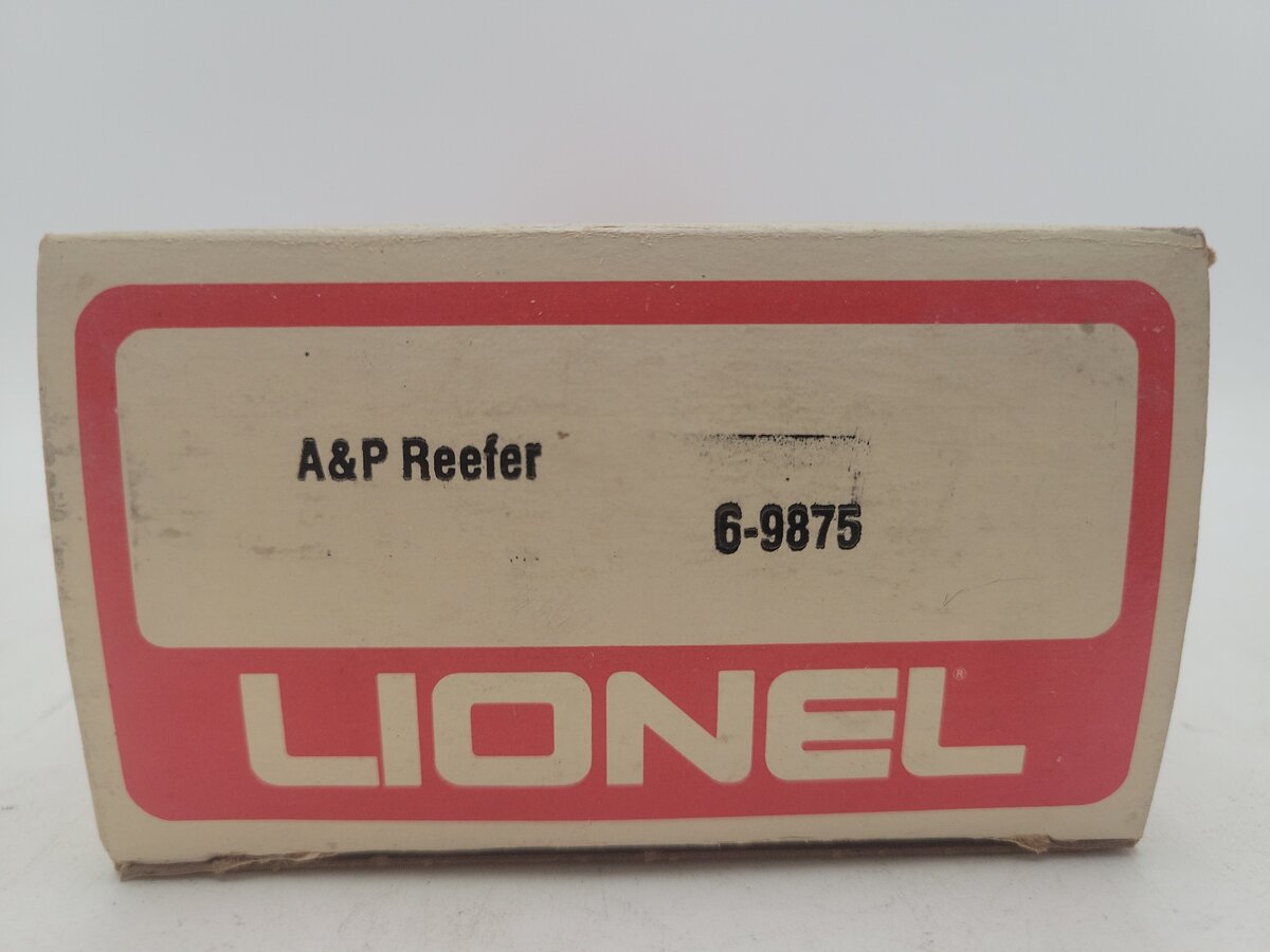 Lionel 6-9875 O Atlantic and Pacific Billboard Reefer Car #9875 VG/Box