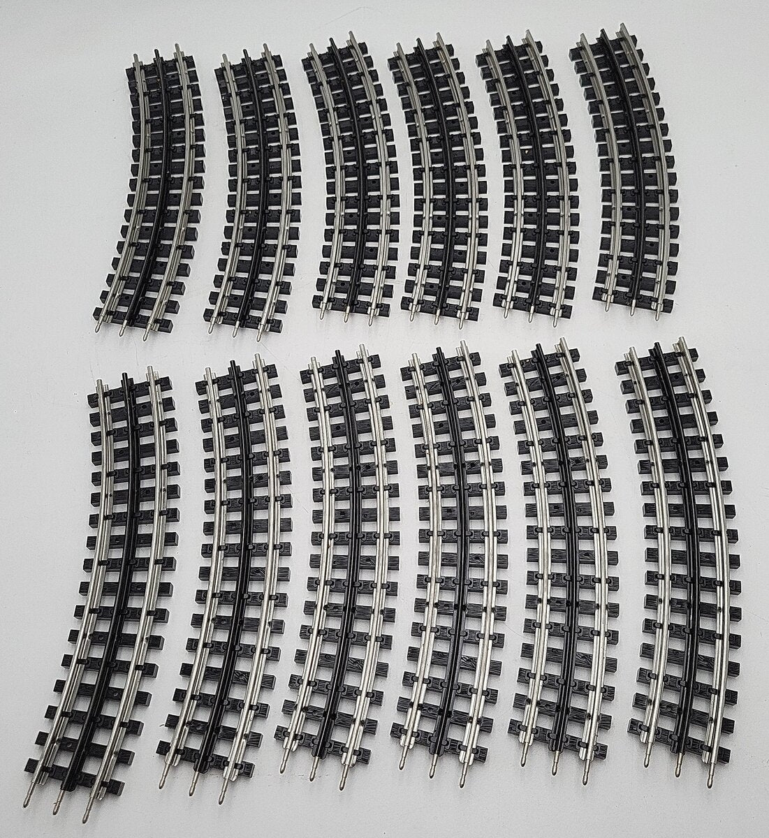 K-Line O Gauge O-42 Curved Tubular Track Sections [12] EX