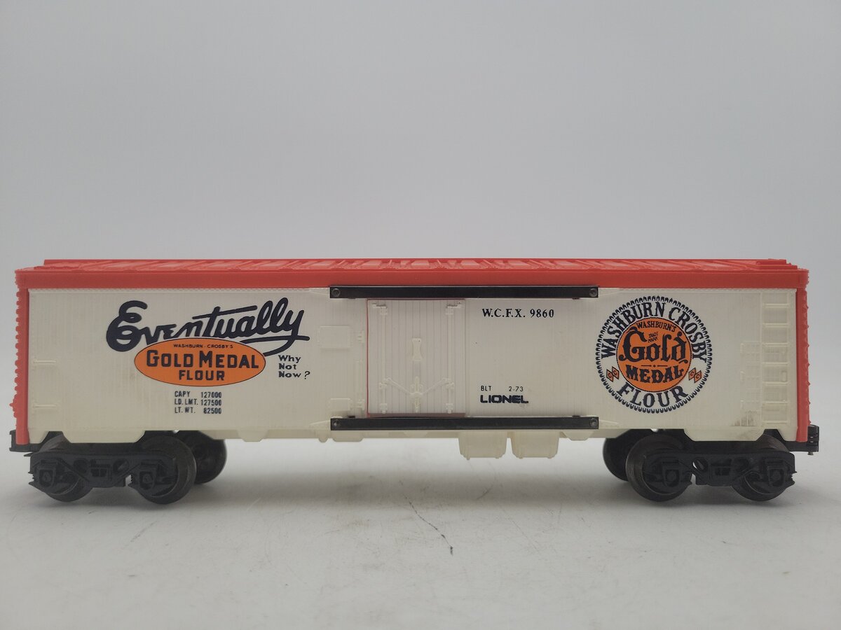 Lionel 6-9860 O Gauge Gold Medal Flour Billboard Reefer Car VG/Box