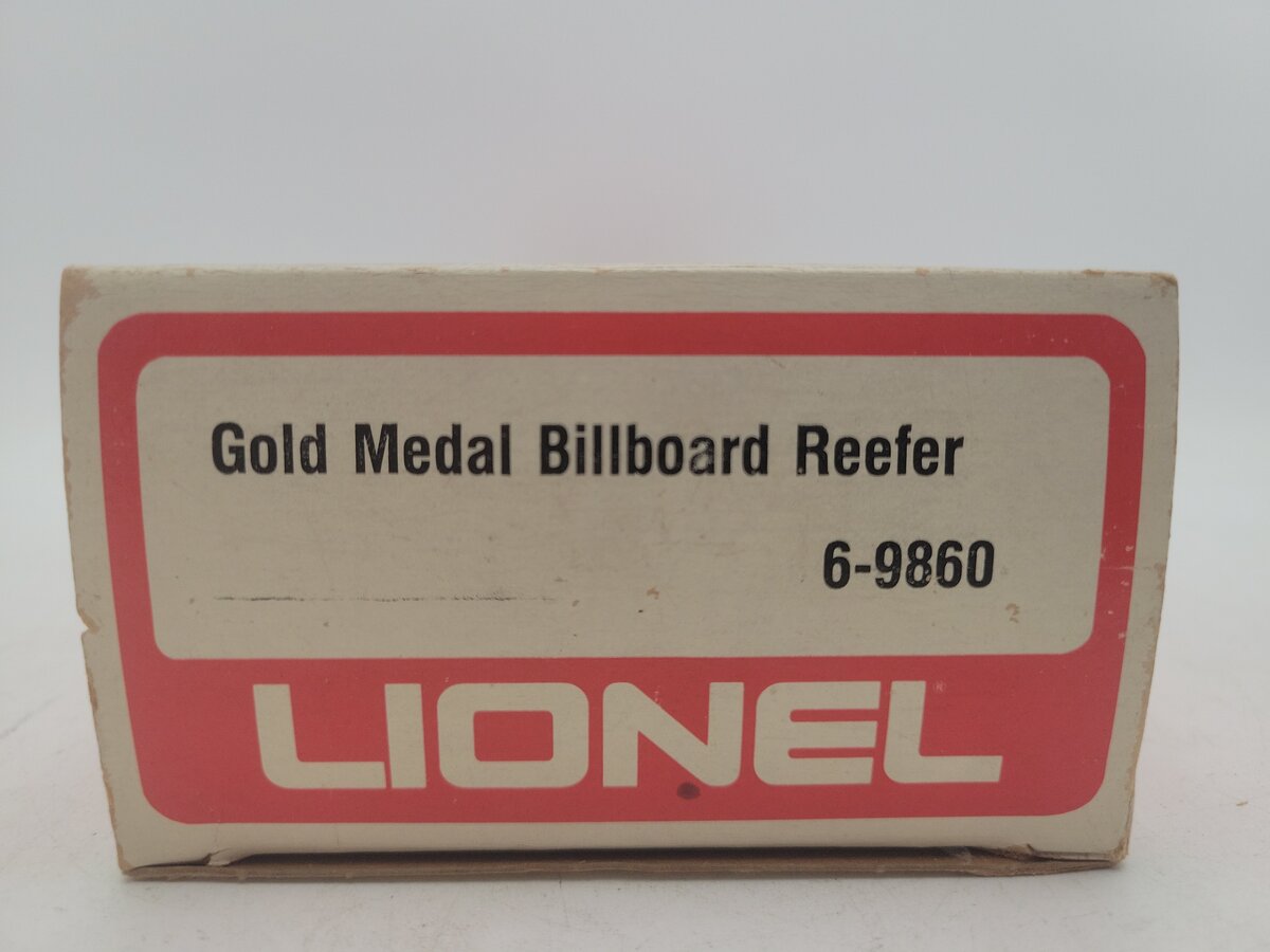 Lionel 6-9860 O Gauge Gold Medal Flour Billboard Reefer Car VG/Box