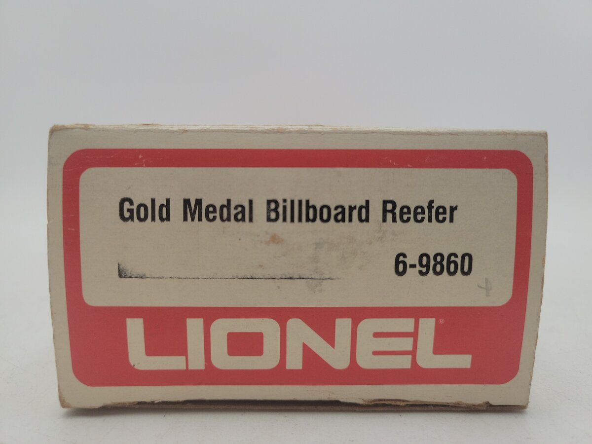 Lionel 6-9860 O Gauge Gold Medal Flour Billboard Reefer Car VG/Box