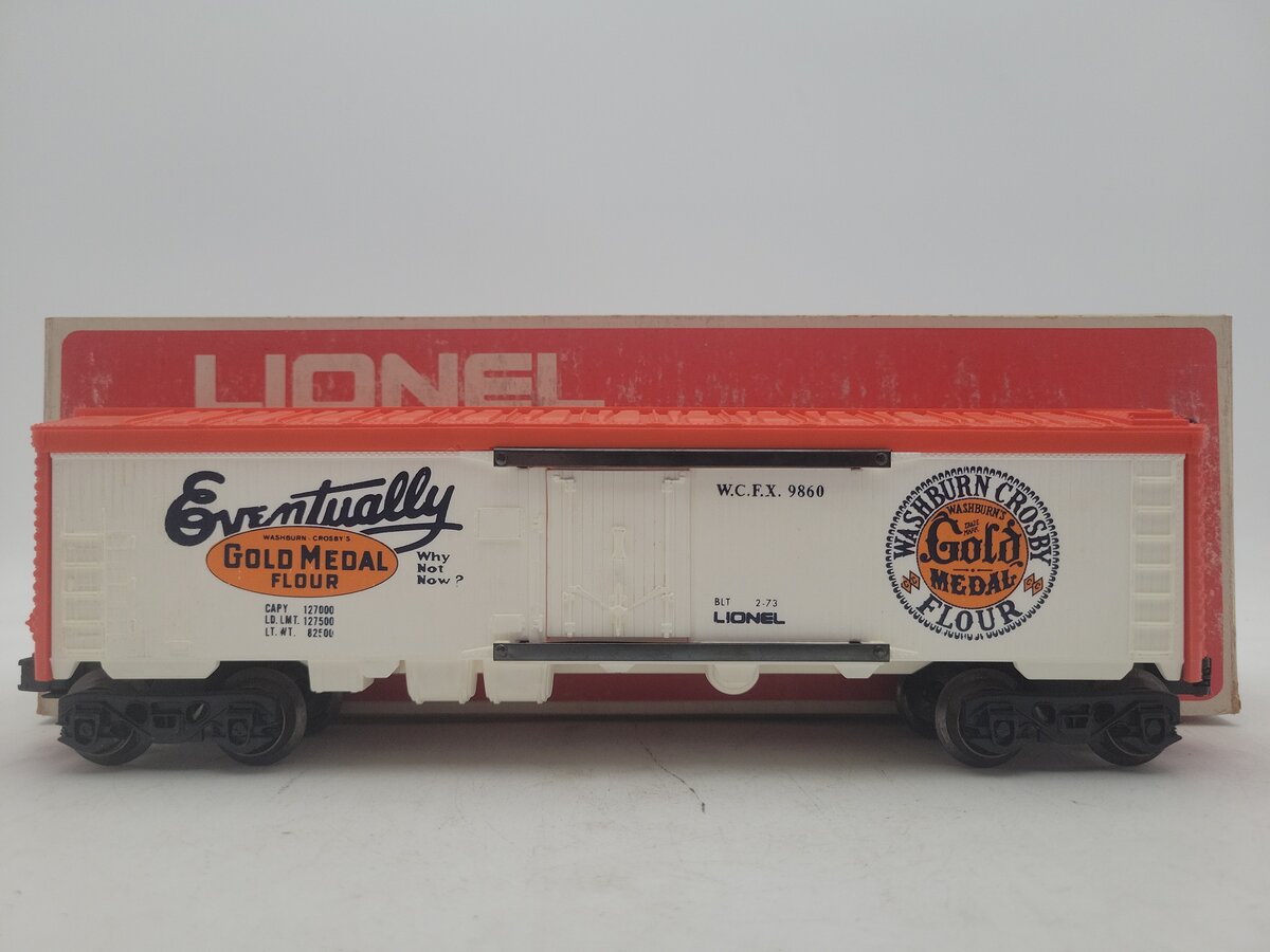 Lionel 6-9860 O Gauge Gold Medal Flour Billboard Reefer Car VG/Box