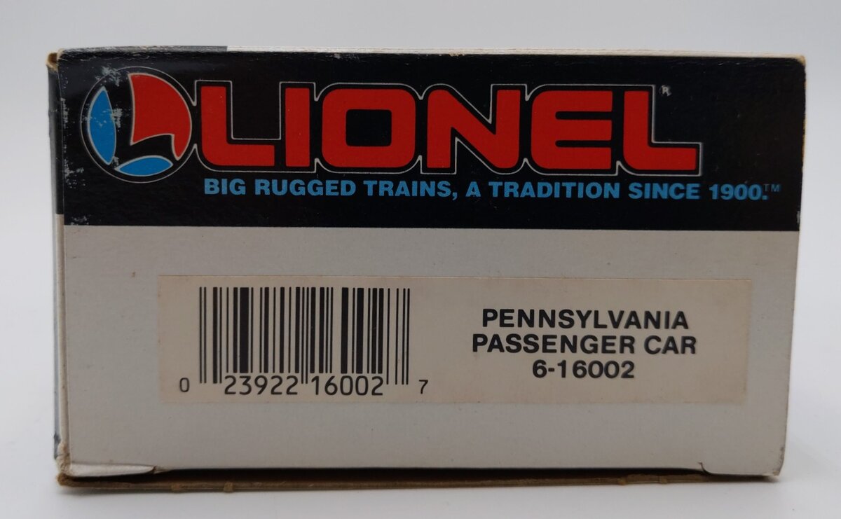 Lionel 6-16002 O Gauge Pennsylvania Tuscan Coach Car #16002 LN/Box
