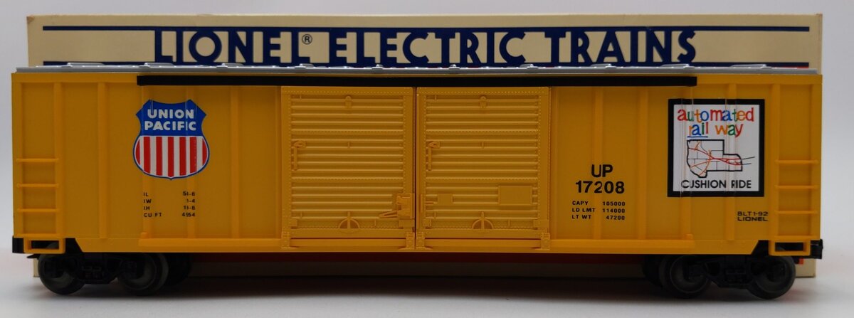 Lionel 6-17208 O Gauge Union Pacific Double Door Boxcar #17208 LN/Box