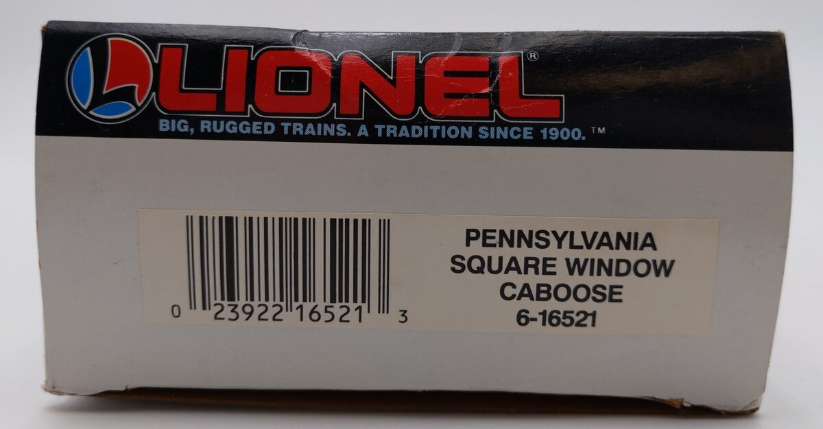 Lionel 6-16521 O Gauge Pennsylvania Square Window Caboose #16521 LN/Box