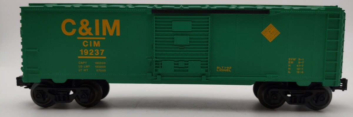 Lionel 6-19237 O Gauge Chicago & Illinois Midland Boxcar LN/Box