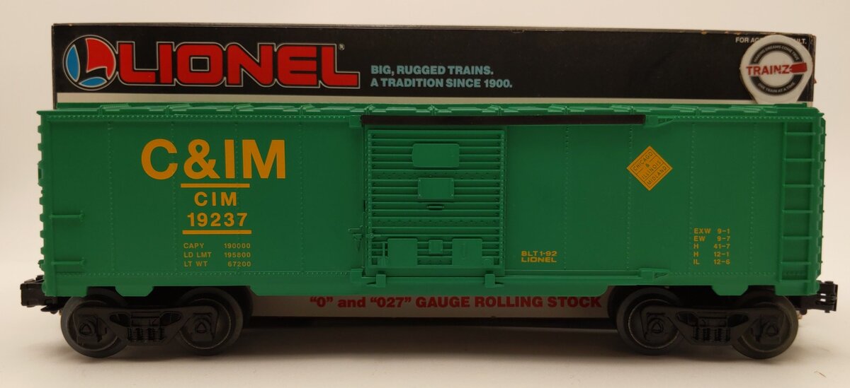 Lionel 6-19237 O Gauge Chicago & Illinois Midland Boxcar LN/Box