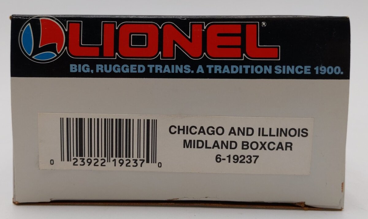 Lionel 6-19237 O Gauge Chicago & Illinois Midland Boxcar LN/Box