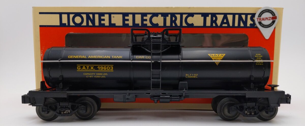 Lionel 6-19603 O Gauge GATX Single Dome Tank Car LN/Box