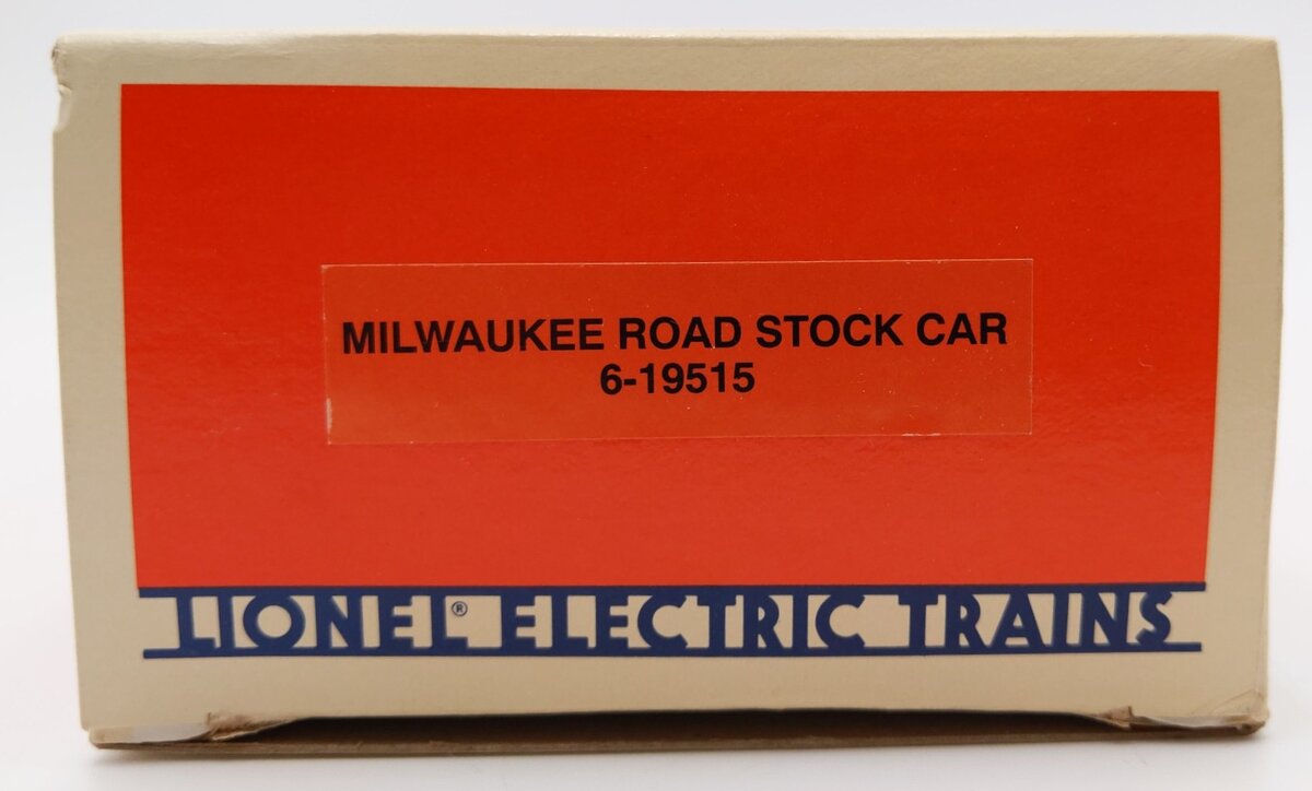 Lionel 6-19515 O Gauge Milwaukee Road Stock Car LN/Box