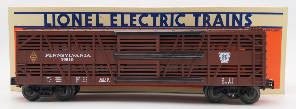 Lionel 6-19510 O Gauge Pennsylvania Railroad Stock Car #19510 EX/Box