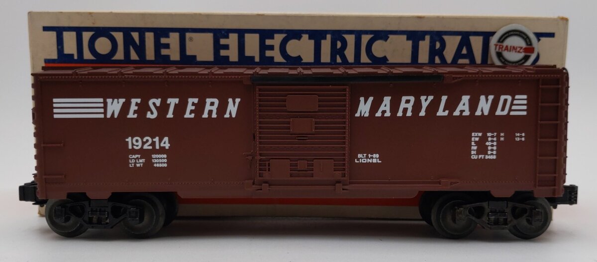 Lionel 6-19214 O Gauge Western Maryland Boxcar #19214 LN/Box